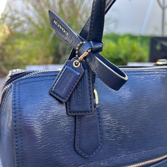 Coach Poppy East/West Satchel Tote Bag - Picture 3 of 13